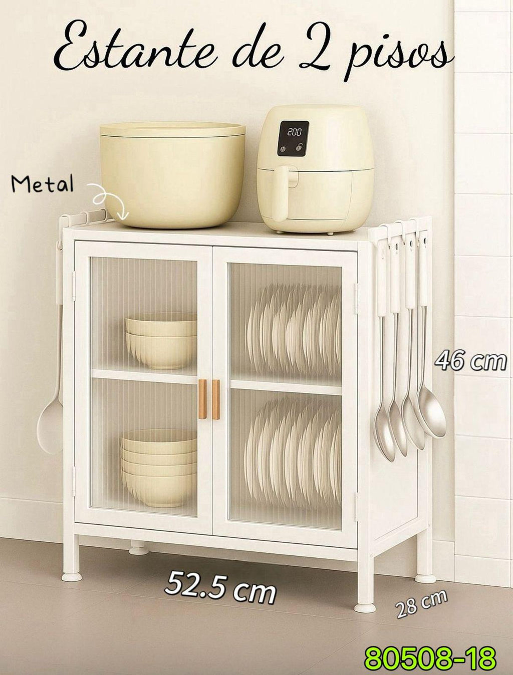 Estante 2 pisos cocina
