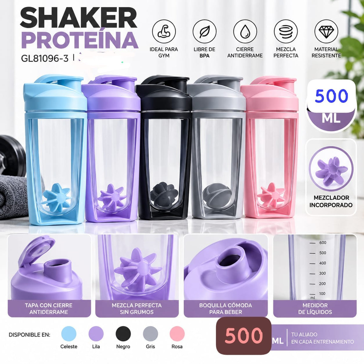 Vaso mezclador 500ml