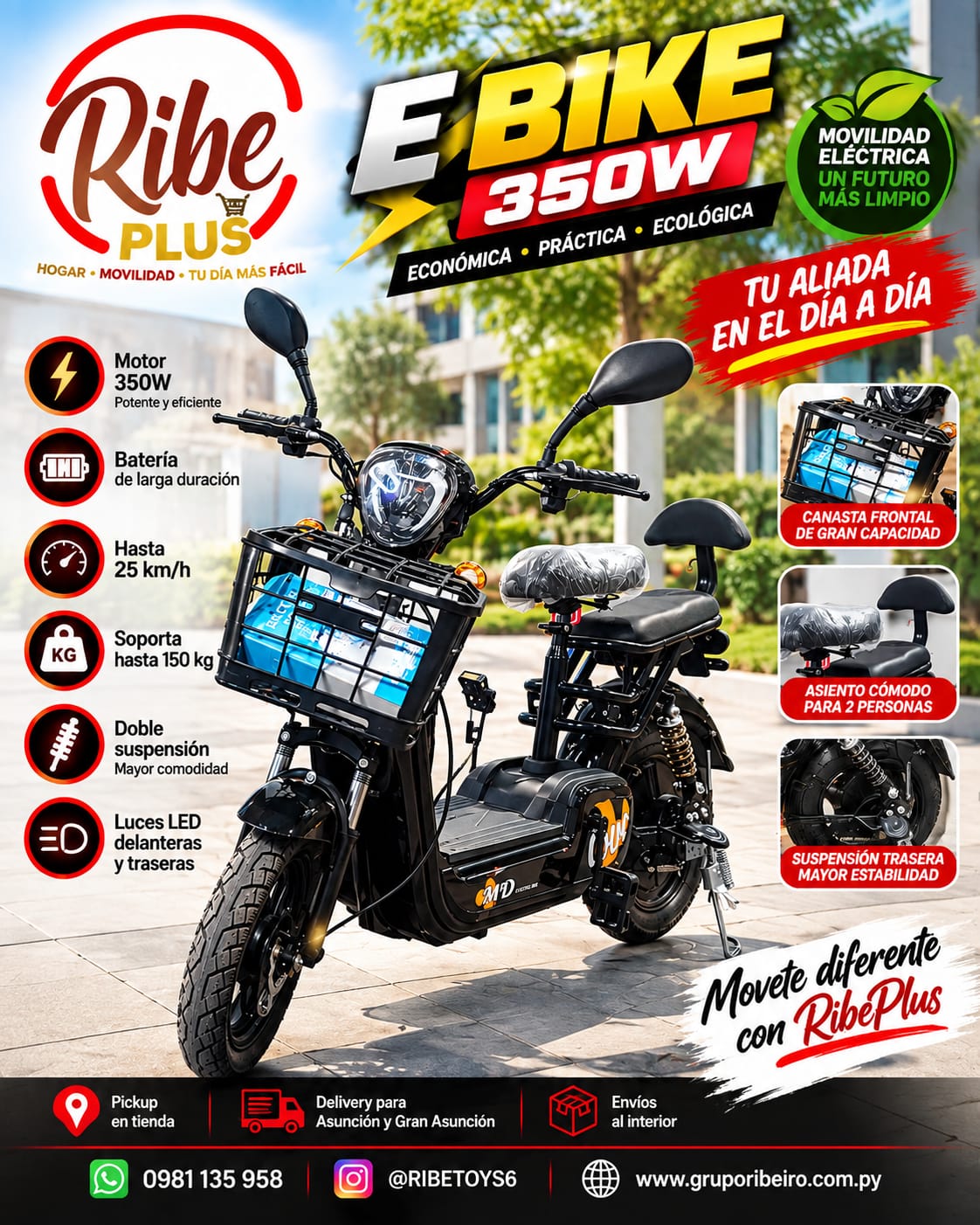 MOTO-015  E-BIKE ELECTRICA GM-2502