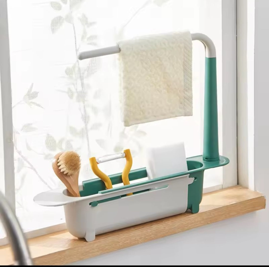 Rack organizador de cocina extensible