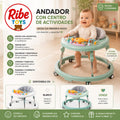 ANDADOR DE BEBE MUSICAL VERDE BLANCO