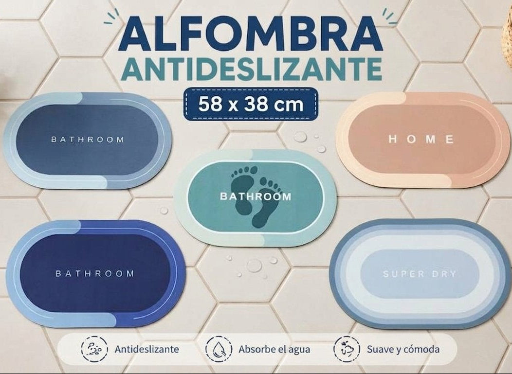 ALFOMBRA ANTIDESLIZANTE CHICO HOME 58X38