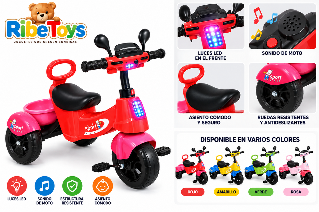 TRICICLO TIPO MOTO 998- XSL