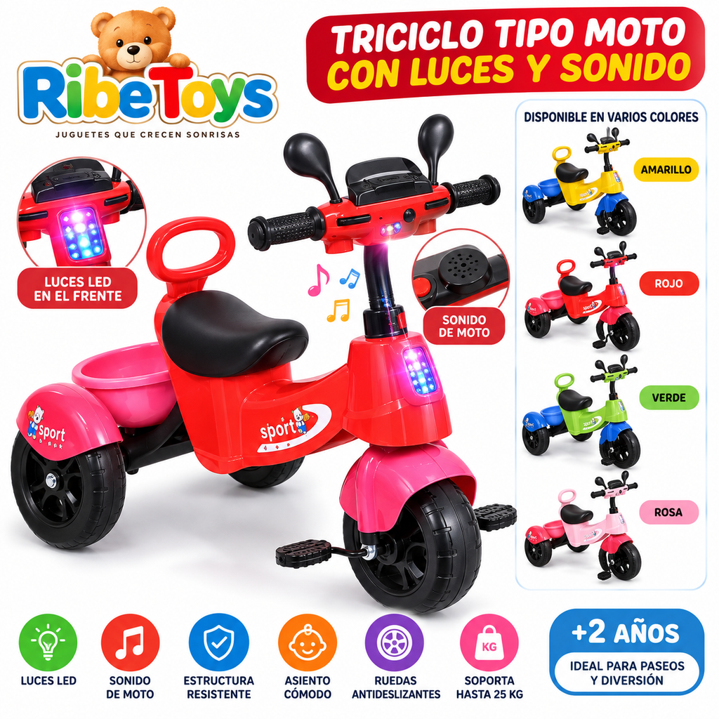 TRICICLO TIPO MOTO 998- XSL