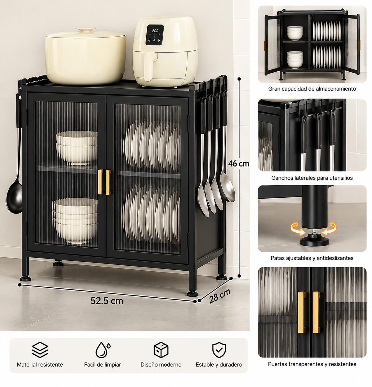 Estante 2 pisos cocina